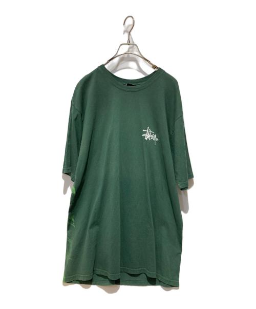 stussy（ステューシー）stussy (ステューシー) ist venus pigment dyed tee グリーン サイズ:Ｌの古着・服飾アイテム