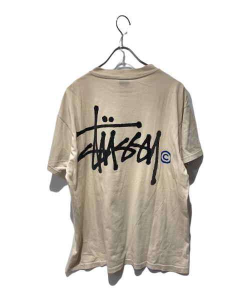 stussy（ステューシー）stussy (ステューシー) プリントTシャツ ベージュ サイズ:Ｌの古着・服飾アイテム