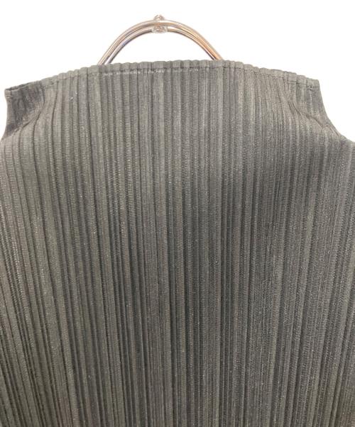 PLEATS PLEASE（プリーツプリーズ）PLEATS PLEASE (プリーツプリーズ) プリーツカットソー ブラック サイズ:３の古着・服飾アイテム