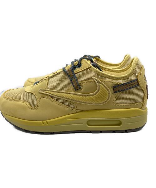 NIKE（ナイキ）NIKE (ナイキ) TRAVIS SCOTT (トラヴィススコット) Air Max 1 イエロー サイズ:28.5 未使用品の古着・服飾アイテム