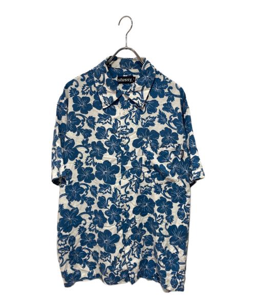 stussy（ステューシー）stussy (ステューシー) アロハシャツ ネイビー サイズ:Ｌの古着・服飾アイテム