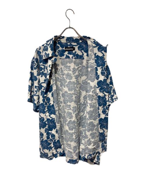 stussy（ステューシー）stussy (ステューシー) アロハシャツ ネイビー サイズ:Ｌの古着・服飾アイテム