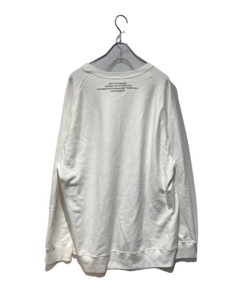 TAKAHIROMIYASHITA TheSoloIst.（タカヒロミヤシタ ザソロイスト）TAKAHIROMIYASHITA TheSoloIst. (タカヒロミヤシタ ザソロイスト) trompe l'oeil tuxedo oversized crewneck sweatshirt. ホワイト サイズ:46の古着・服飾アイテム