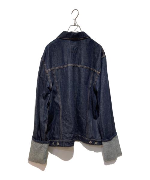 HELMUT LANG（ヘルムートラング）HELMUT LANG (ヘルムートラング) デザインスリーブデニムジャケット インディゴ サイズ:XLの古着・服飾アイテム