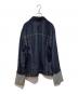 HELMUT LANG (ヘルムートラング) デザインスリーブデニムジャケット インディゴ サイズ:XL：15000円