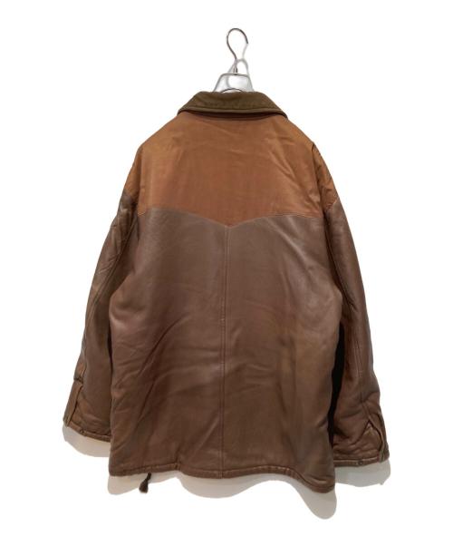 BONEVILLE（ボンネビル）BONEVILLE (ボンネビル) レザーチョアジャケット ブラウン サイズ:50の古着・服飾アイテム