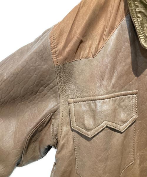 BONEVILLE（ボンネビル）BONEVILLE (ボンネビル) レザーチョアジャケット ブラウン サイズ:50の古着・服飾アイテム