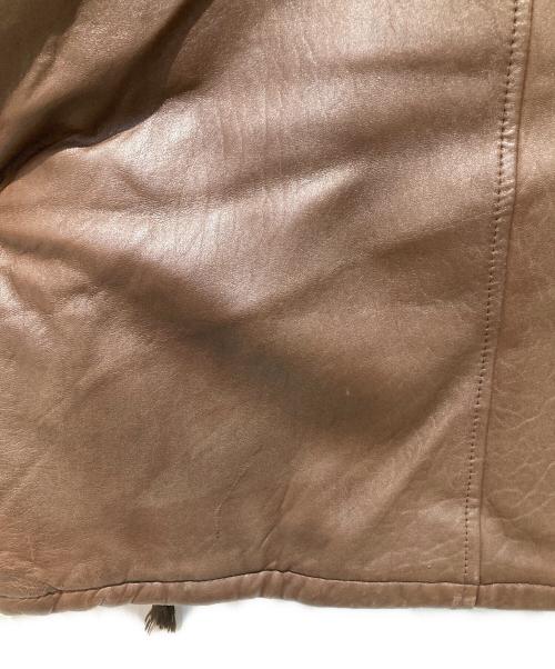 BONEVILLE（ボンネビル）BONEVILLE (ボンネビル) レザーチョアジャケット ブラウン サイズ:50の古着・服飾アイテム