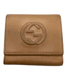 GUCCI（グッチ）の古着「3つ折り財布」｜ベージュ