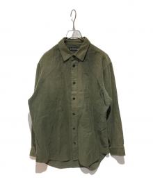 ISSEY MIYAKE（イッセイミヤケ）の古着「刺繍デザインシャモアシャツ」｜オリーブ