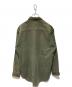 ISSEY MIYAKE (イッセイミヤケ) 刺繍デザインシャモアシャツ オリーブ サイズ:１：12000円