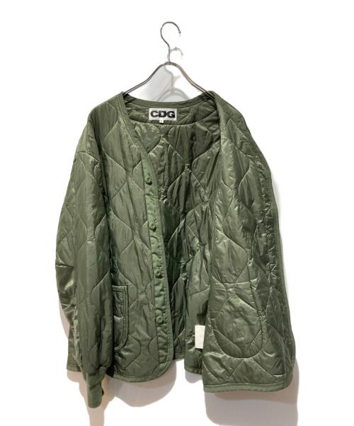 CDG（シーディージー）CDG (シーディージー) ALPHA (アルファ) キルティングジャケット カーキ サイズ:XLの古着・服飾アイテム