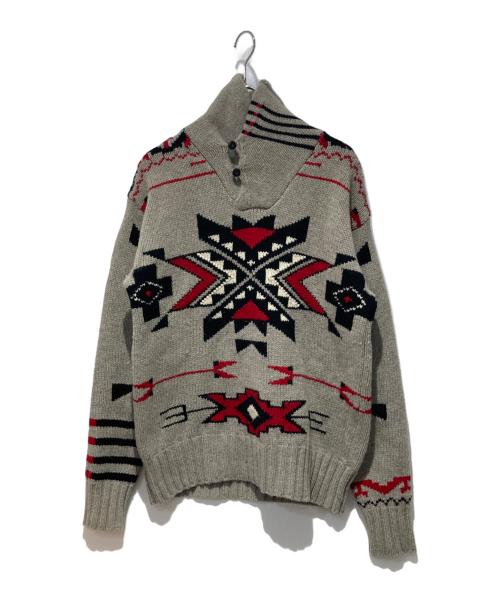 POLO RALPH LAUREN（ポロ・ラルフローレン）POLO RALPH LAUREN (ポロ・ラルフローレン) TOPA スカイロッジセーター グレー サイズ:Sの古着・服飾アイテム