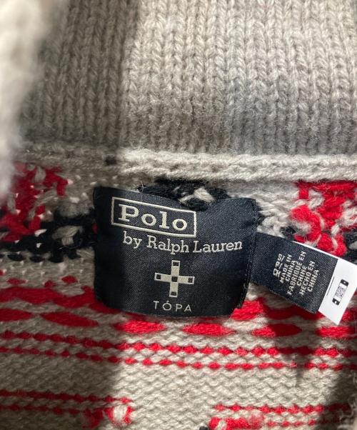POLO RALPH LAUREN（ポロ・ラルフローレン）POLO RALPH LAUREN (ポロ・ラルフローレン) TOPA スカイロッジセーター グレー サイズ:Sの古着・服飾アイテム
