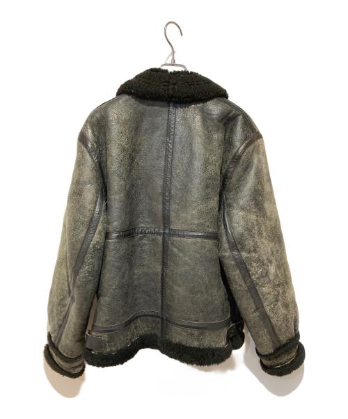 Golden Bear（ゴールデンベア）Golden Bear (ゴールデンベア) ムートン フライト ジャケット ブラック サイズ:34の古着・服飾アイテム