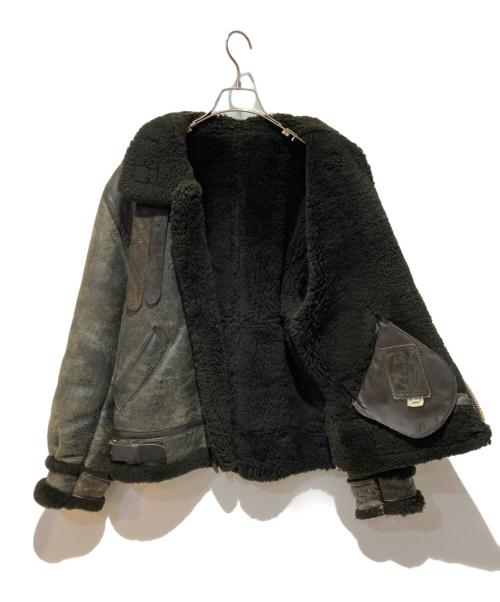 Golden Bear（ゴールデンベア）Golden Bear (ゴールデンベア) ムートン フライト ジャケット ブラック サイズ:34の古着・服飾アイテム