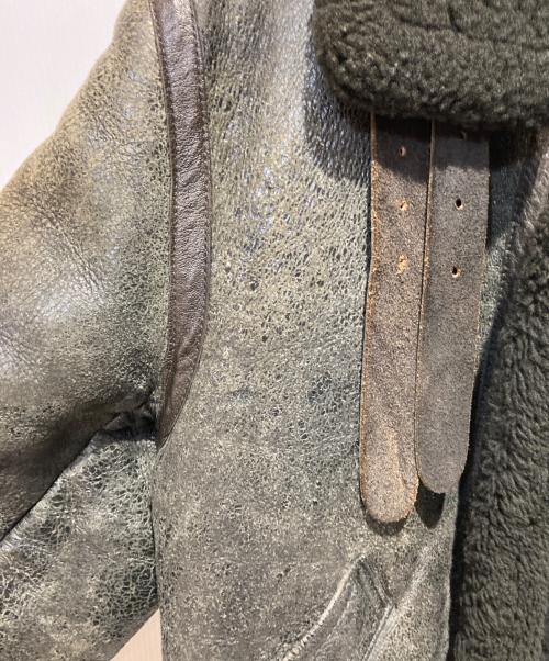 Golden Bear（ゴールデンベア）Golden Bear (ゴールデンベア) ムートン フライト ジャケット ブラック サイズ:34の古着・服飾アイテム