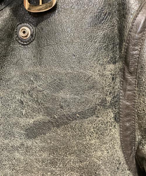 Golden Bear（ゴールデンベア）Golden Bear (ゴールデンベア) ムートン フライト ジャケット ブラック サイズ:34の古着・服飾アイテム