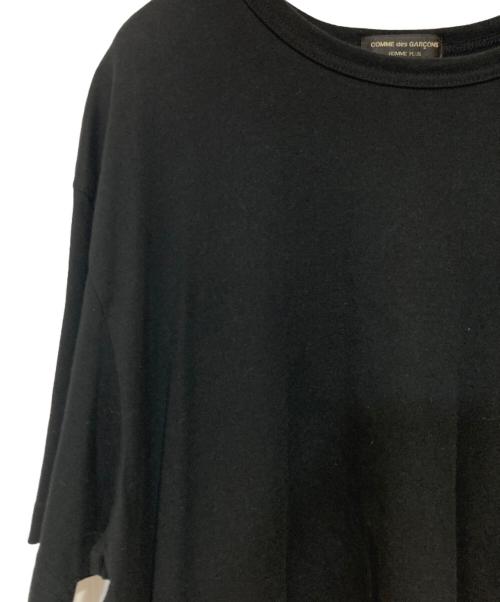 COMME des GARCONS HOMME PLUS（コムデギャルソンオムプリュス）COMME des GARCONS HOMME PLUS (コムデギャルソンオムプリュス) レイヤードフリルデザインロングドレスTシャツ ブラック サイズ:Ｌの古着・服飾アイテム