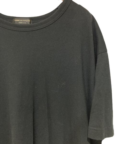 COMME des GARCONS HOMME PLUS（コムデギャルソンオムプリュス）COMME des GARCONS HOMME PLUS (コムデギャルソンオムプリュス) レイヤードフリルデザインロングドレスTシャツ ブラック サイズ:Ｌの古着・服飾アイテム