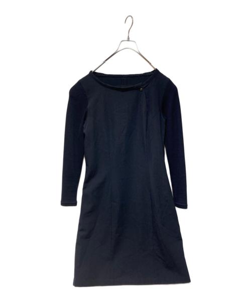 tricot COMME des GARCONS（トリココムデギャルソン）tricot COMME des GARCONS (トリココムデギャルソン) 袖切替ワンピース ネイビー サイズ:Mの古着・服飾アイテム