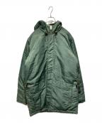 stussyステューシー）の古着「中綿フーデッドジャケット」｜オリーブ