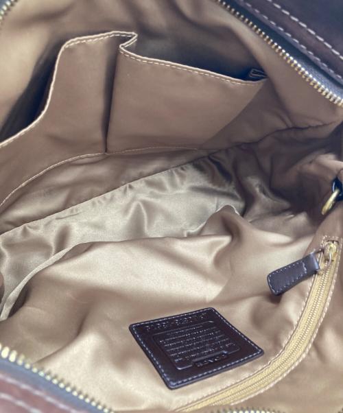 COACH（コーチ）COACH (コーチ) パッチワークワンショルダーバッグ ブラウンの古着・服飾アイテム