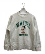 Champion REVERSE WEAVEチャンピオン リバース ウィーブ）の古着「MICKEY MOUSE BASEBALL スウェット」｜グレー