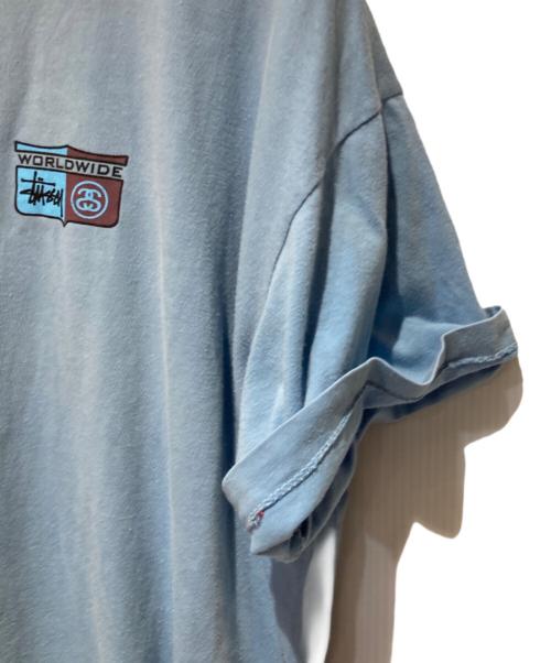 stussy（ステューシー）stussy (ステューシー) 半袖Tシャツ ブルー サイズ:Ｌの古着・服飾アイテム