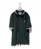 FRED PERRY×COMME des GARCONS SHIRTフレッドペリー×コムデギャルソンシャツ）の古着「24AW 別注 POLO SHIRT Strong Will」｜ブラック