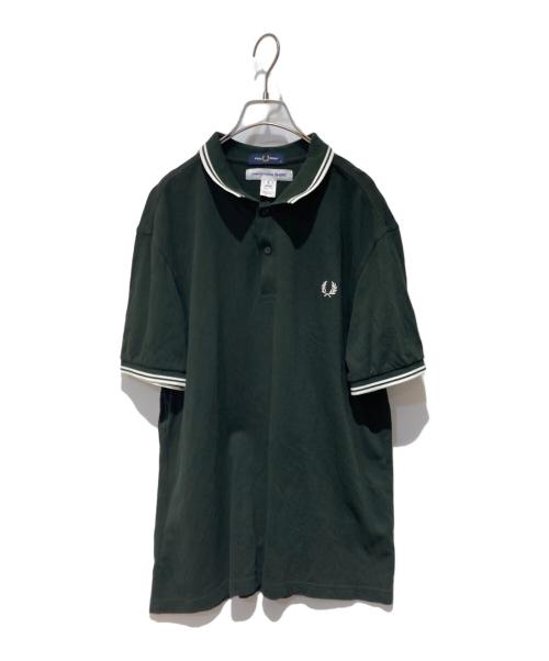 FRED PERRY（フレッドペリー）FRED PERRY (フレッドペリー) COMME des GARCONS SHIRT (コムデギャルソンシャツ) 24AW 別注 POLO SHIRT Strong Will ブラック サイズ:XLの古着・服飾アイテム