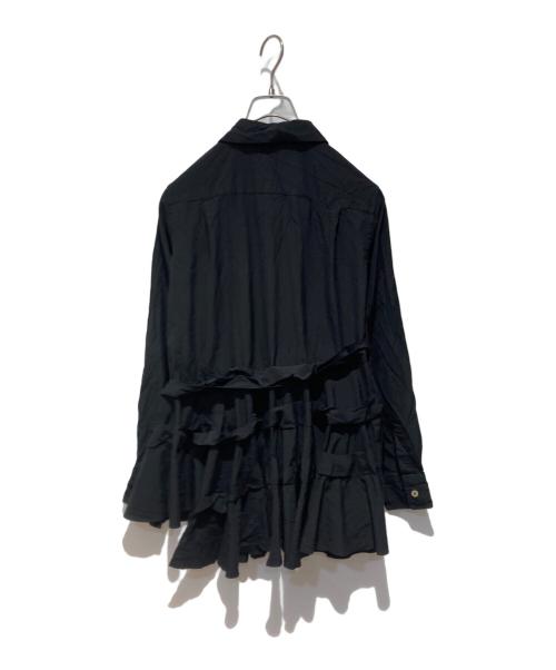 COMME des GARCONS COMME des GARCONS（コムデギャルソン コムデギャルソン）COMME des GARCONS COMME des GARCONS (コムデギャルソン コムデギャルソン) ラウンドカラー ティアード シャツ ブラック サイズ:XSの古着・服飾アイテム