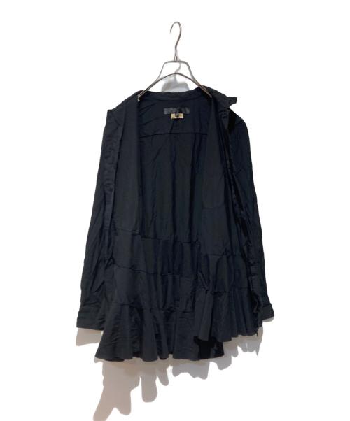 COMME des GARCONS COMME des GARCONS（コムデギャルソン コムデギャルソン）COMME des GARCONS COMME des GARCONS (コムデギャルソン コムデギャルソン) ラウンドカラー ティアード シャツ ブラック サイズ:XSの古着・服飾アイテム