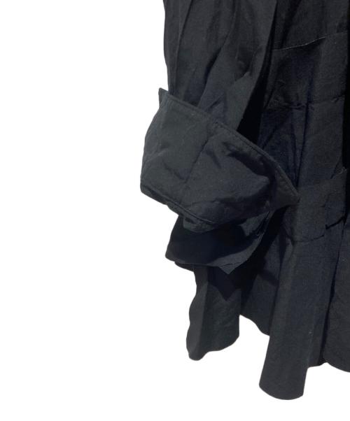 COMME des GARCONS COMME des GARCONS（コムデギャルソン コムデギャルソン）COMME des GARCONS COMME des GARCONS (コムデギャルソン コムデギャルソン) ラウンドカラー ティアード シャツ ブラック サイズ:XSの古着・服飾アイテム