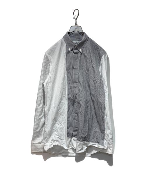 Maison Margiela（メゾンマルジェラ）Maison Margiela (メゾンマルジェラ) パネル切替シャツ ホワイト サイズ:46の古着・服飾アイテム