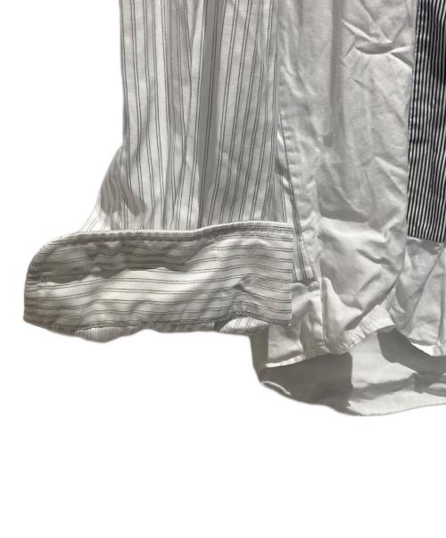 Maison Margiela（メゾンマルジェラ）Maison Margiela (メゾンマルジェラ) パネル切替シャツ ホワイト サイズ:46の古着・服飾アイテム