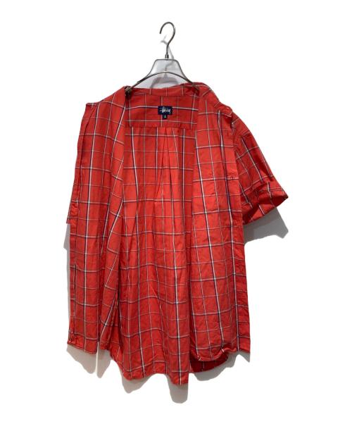 stussy（ステューシー）stussy (ステューシー) チェックシャツ レッド サイズ:Ｌの古着・服飾アイテム