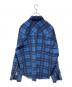 UNUSED (アンユーズド) damage check nel shirt ブルー サイズ:4：10000円