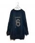 MM6 Maison Margiela（エムエムシックスメゾンマルジェラ）の古着「ロゴプリント クルーネックスウェット」｜ブラック