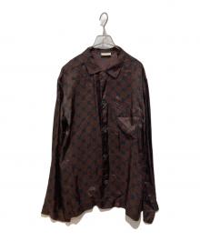 DRIES VAN NOTEN（ドリスヴァンノッテン）の古着「レーヨン総柄シャツ」｜ブラウン