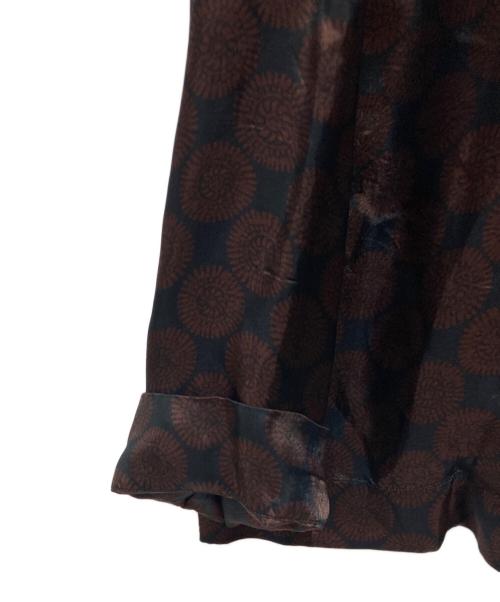 DRIES VAN NOTEN（ドリスヴァンノッテン）DRIES VAN NOTEN (ドリスヴァンノッテン) レーヨン総柄シャツ ブラウン サイズ:46の古着・服飾アイテム