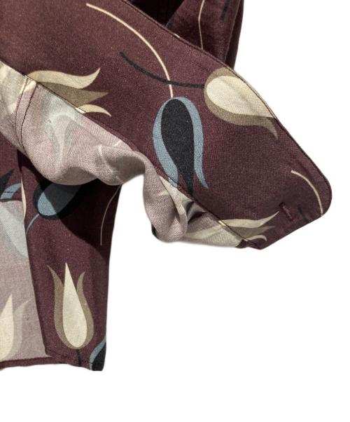 VALENTINO（ヴァレンティノ）VALENTINO (ヴァレンティノ) 総柄シャツ ブラウン サイズ:37の古着・服飾アイテム