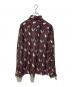 VALENTINO (ヴァレンティノ) 総柄シャツ ブラウン サイズ:37：12000円