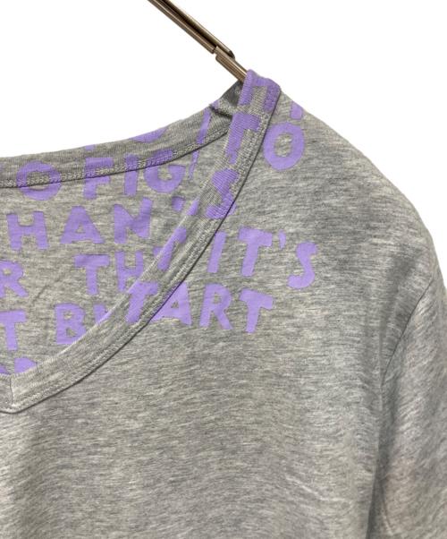Maison Margiela（メゾンマルジェラ）Maison Margiela (メゾンマルジェラ) エイズTシャツ グレー サイズ:Ｌの古着・服飾アイテム