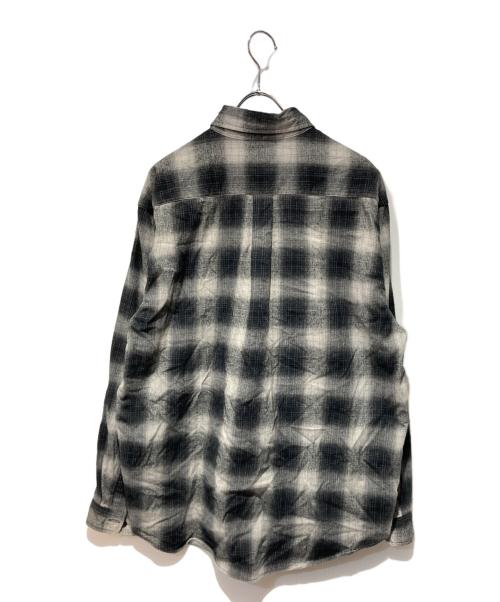 gold（ゴールド）gold (ゴールド) COTTON NEL CHECK REGULAR SHIRT ブラック サイズ:Mの古着・服飾アイテム