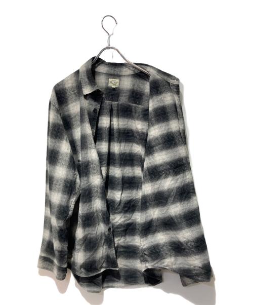 gold（ゴールド）gold (ゴールド) COTTON NEL CHECK REGULAR SHIRT ブラック サイズ:Mの古着・服飾アイテム
