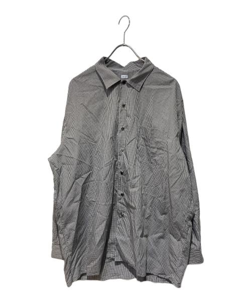 THE DAY（ザデイ）THE DAY (ザデイ) GINGHAM OPEN COLLAR SHIRT ブラック サイズ:2の古着・服飾アイテム