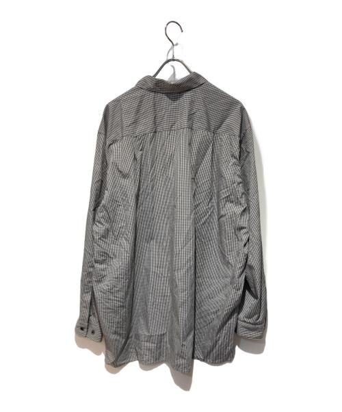 THE DAY（ザデイ）THE DAY (ザデイ) GINGHAM OPEN COLLAR SHIRT ブラック サイズ:2の古着・服飾アイテム