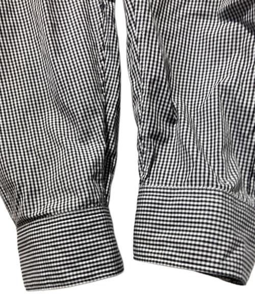 THE DAY（ザデイ）THE DAY (ザデイ) GINGHAM OPEN COLLAR SHIRT ブラック サイズ:2の古着・服飾アイテム