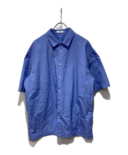 ATON（エイトン）ATON (エイトン) SUVIN BROAD OVERSIZED SHIRT ブルー サイズ:4の古着・服飾アイテム
